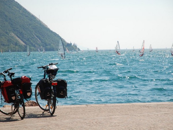 Biking on Lake Garda