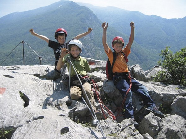 Climbing on Lake Garda