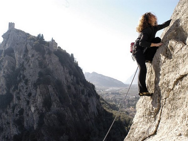 Climbing on Lake Garda