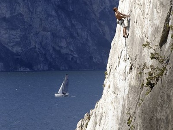 Climbing on Lake Garda