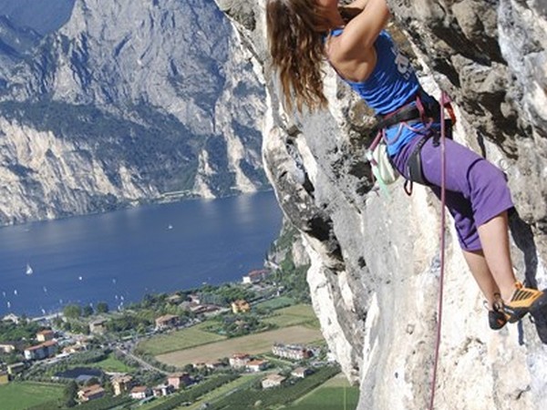 Climbing on Lake Garda